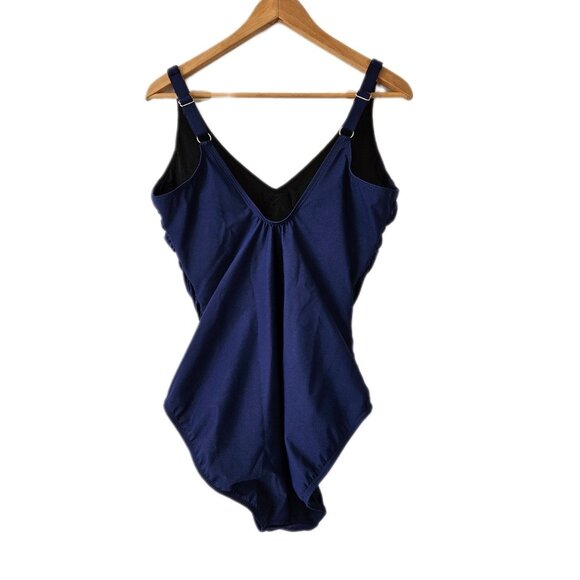 Miraclesuit Blockbuster One Piece Swimsuit India Ink Navy Blue 14 - Picture 6 of 11